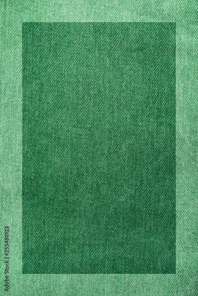 Fototapeta premium green denim fabric texture poster background material
