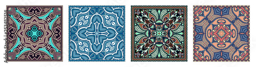 Traditional ornamental floral paisley bandanna