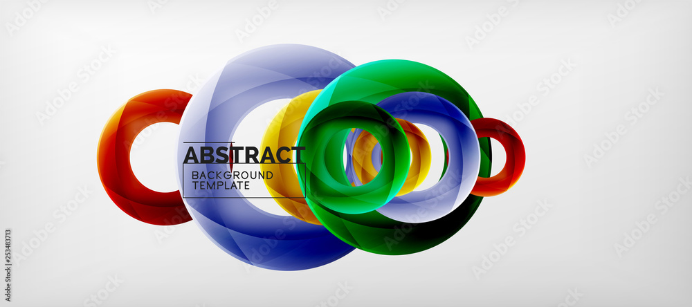 Vector rings abstract background Vector rings abstract background