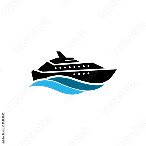 Yacht icon design template vector isolated © haris