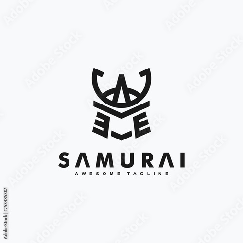 Abstract Samurai art concept illustration vector Design template