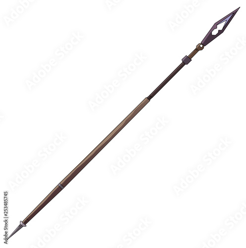 spear isolated on white background