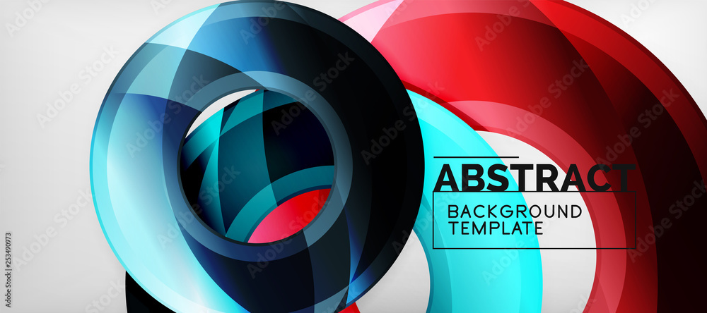 Glossy circles geometric background Glossy circles geometric background