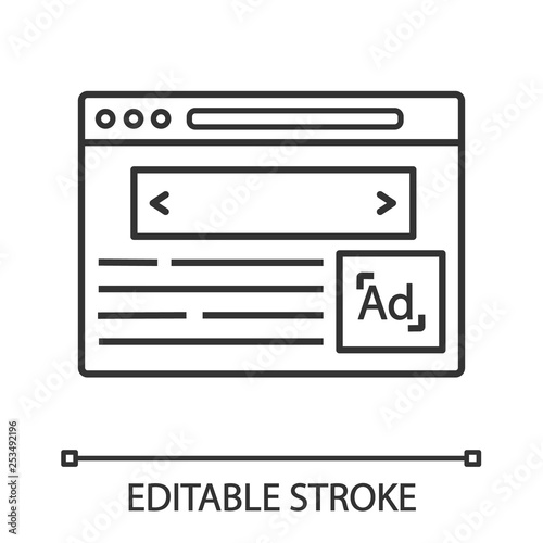 Internet marketing linear icon