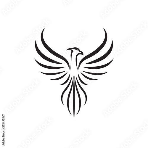 Phoenix symbol vector illustration