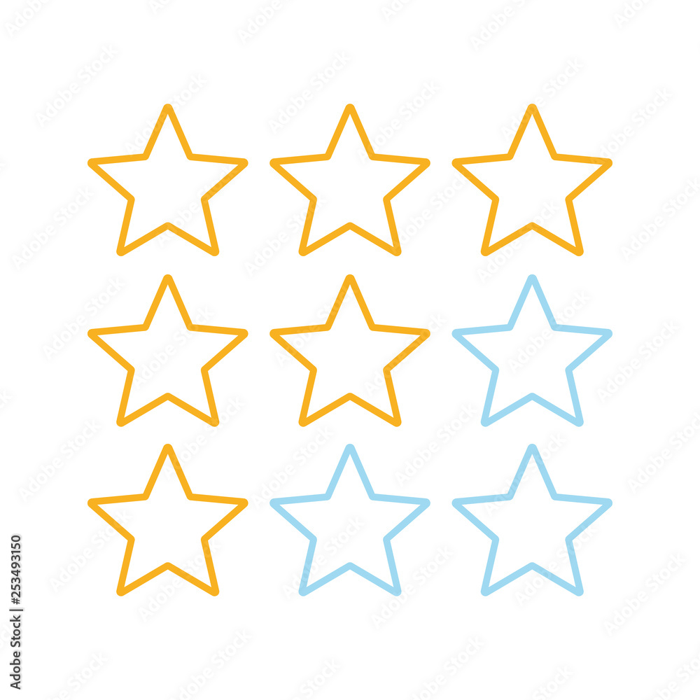 Rating scale color icon Rating scale color icon
