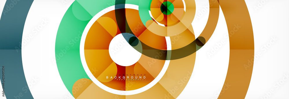 Linear design circle background Linear design circle background