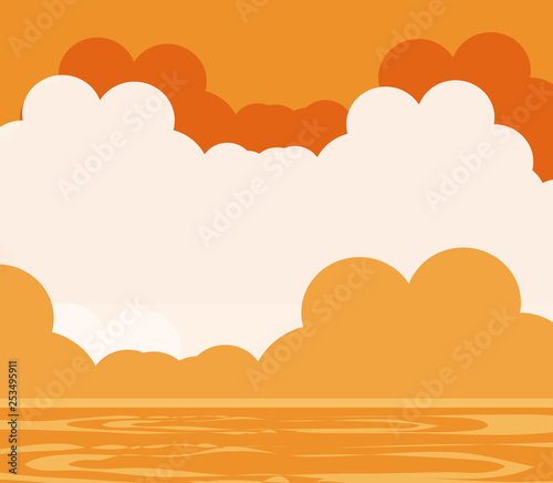 Photography sky with clouds day scene