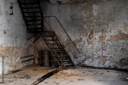 old abandoned house inside