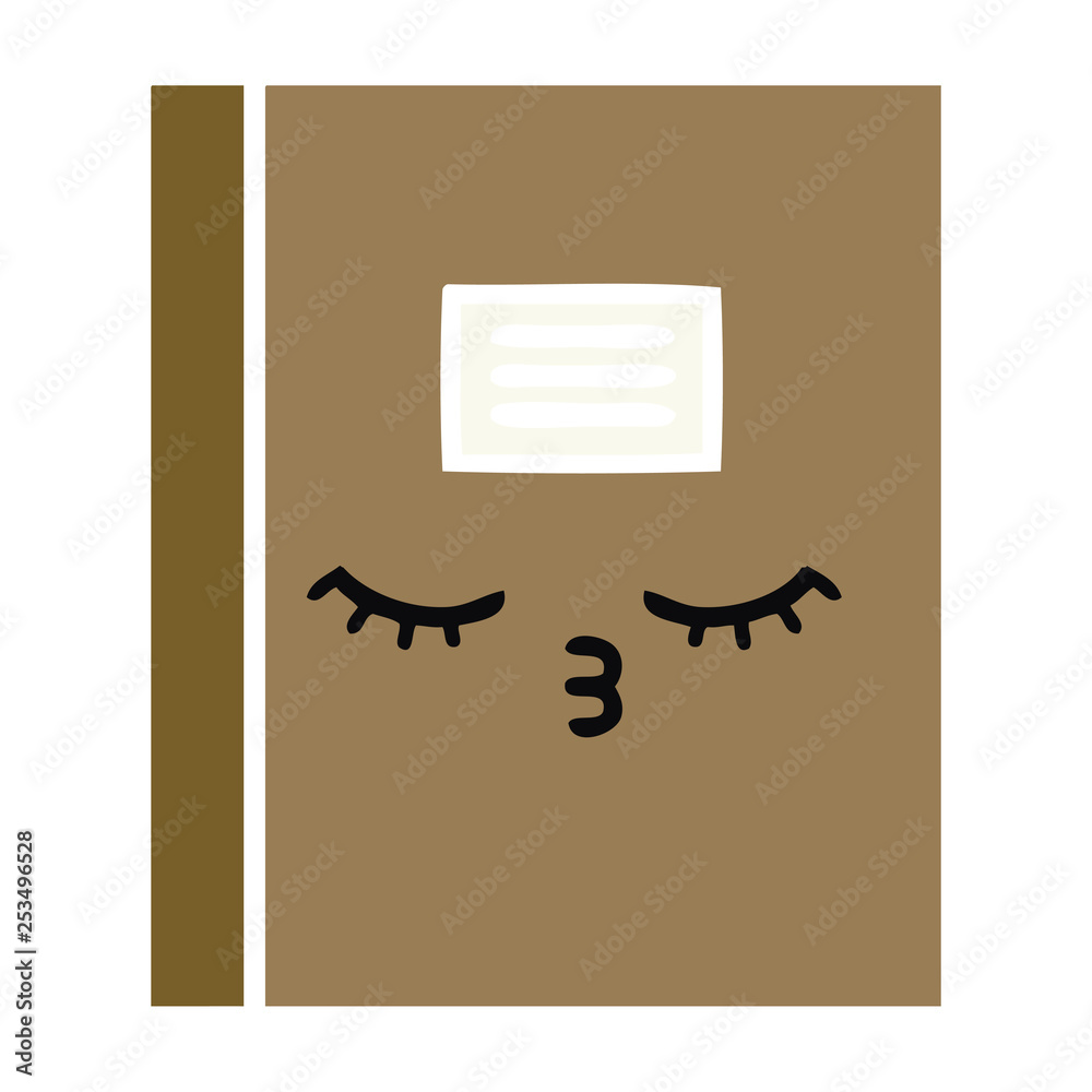 flat color retro cartoon notebook flat color retro cartoon notebook