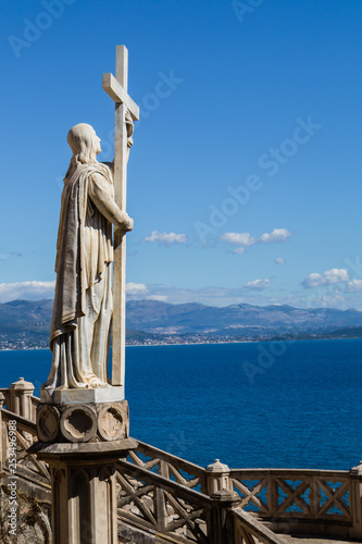 Statue of Religion by Luigi Persico Church of San Francesco in Gaeta, Italy