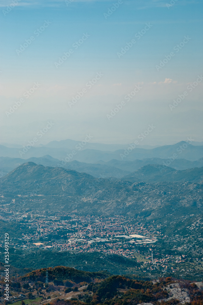 Lovchen National Park. View from the mountain.