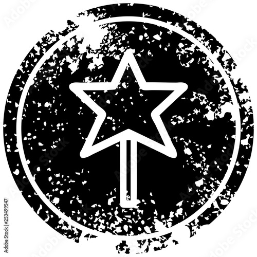 magic wand distressed icon