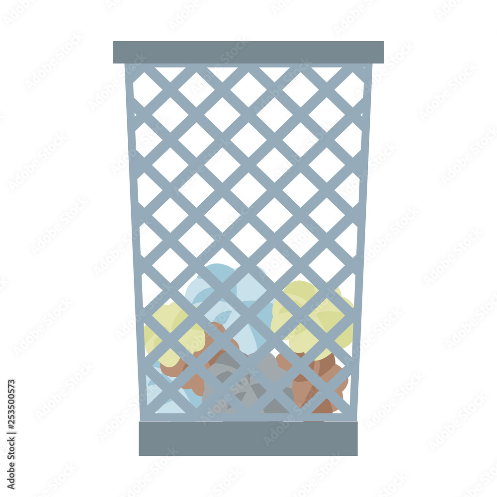 office trash can isolated office trash can isolated