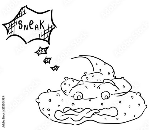 sketch doodle drawing poo on a white background