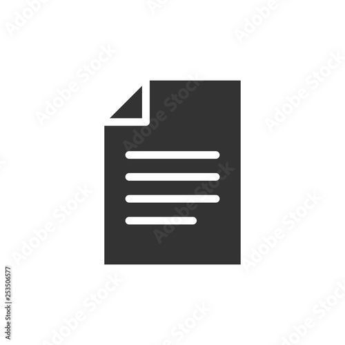 Document black icon