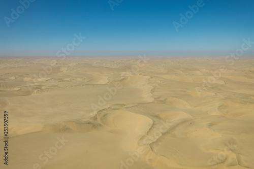 Fototapeta Naklejka Na Ścianę i Meble -  aerial view, sand dunes,