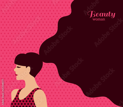 Woman with dark hair