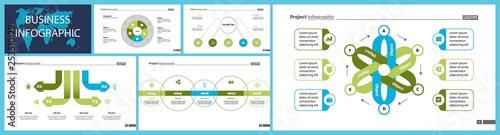 Creative business infographic design for project management concept