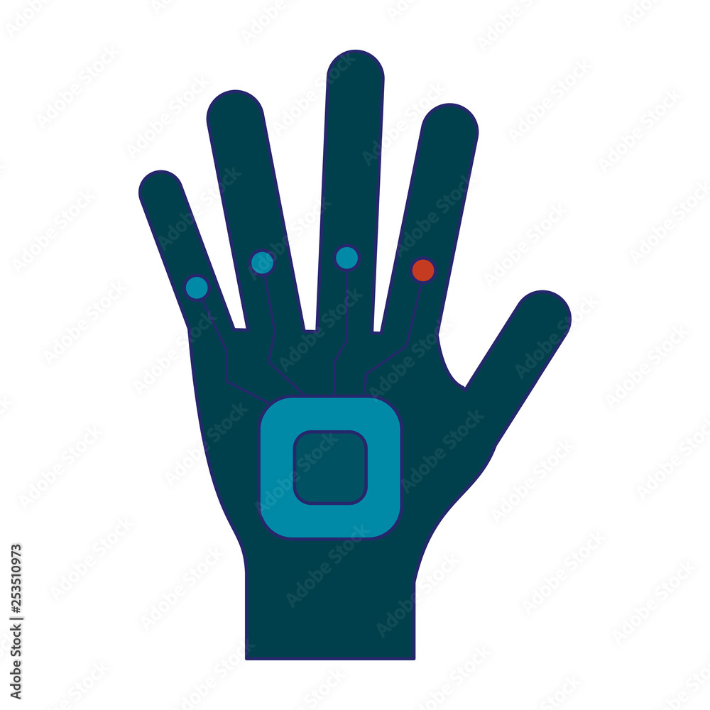 Obraz premium Robot hand technology