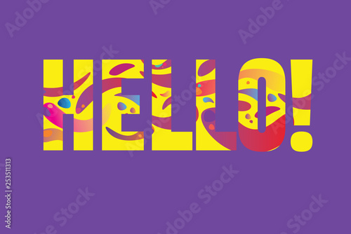 colorful hello 