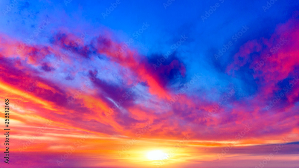 light about the sky . Paradise heaven . Dramatic nature background . Journey of the Soul . background sky at sunset and dawn .