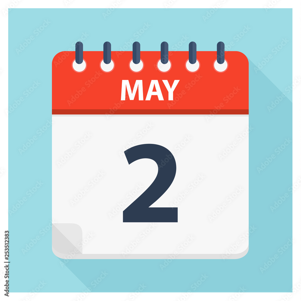May 2 - Calendar Icon - Calendar design template May 2 - Calendar Icon - Calendar design template