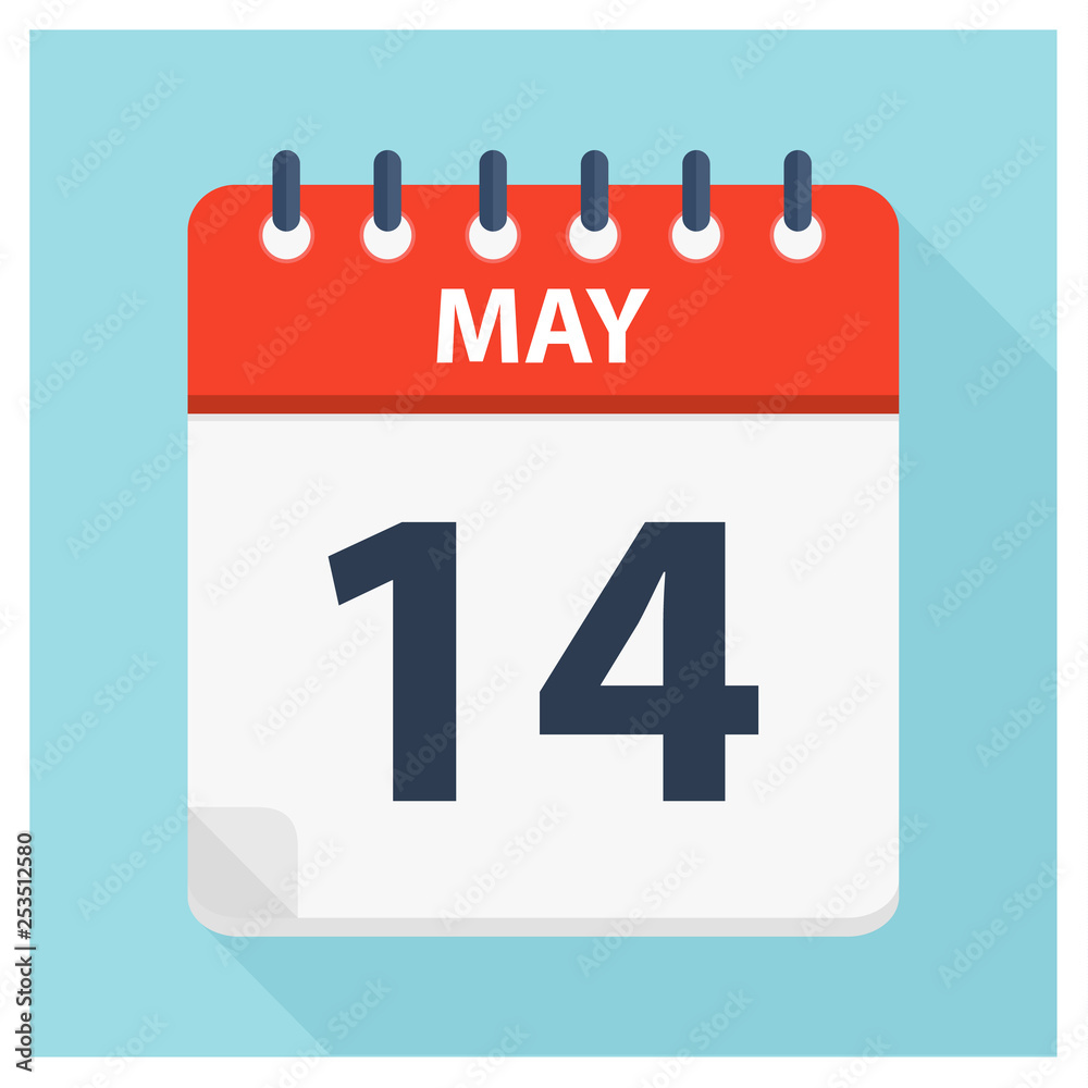 May 14 - Calendar Icon - Calendar design template May 14 - Calendar Icon - Calendar design template