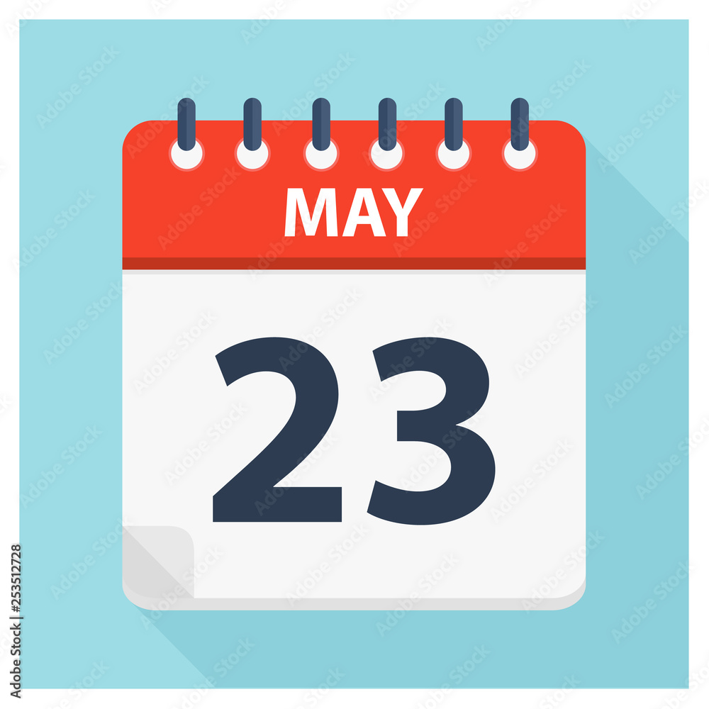 May 23 - Calendar Icon - Calendar design template May 23 - Calendar Icon - Calendar design template