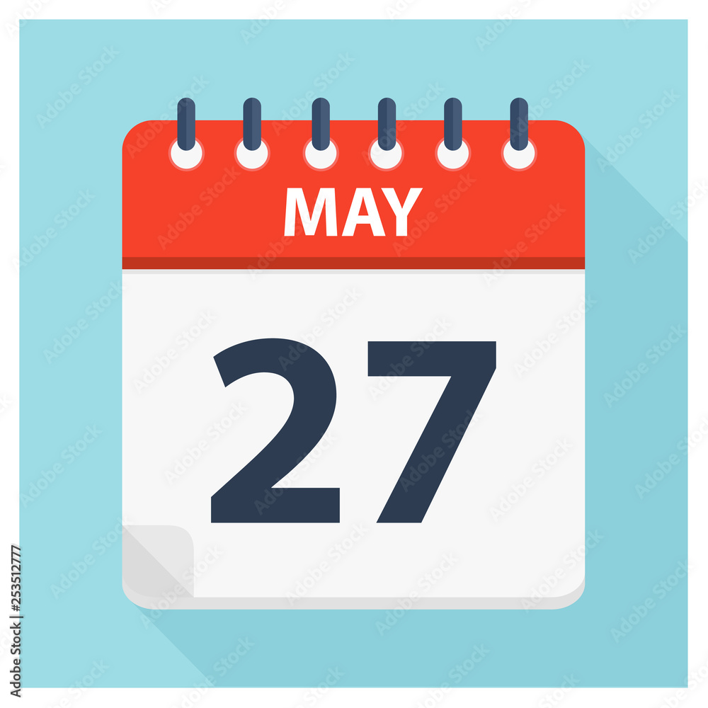 May 27 - Calendar Icon - Calendar design template May 27 - Calendar Icon - Calendar design template