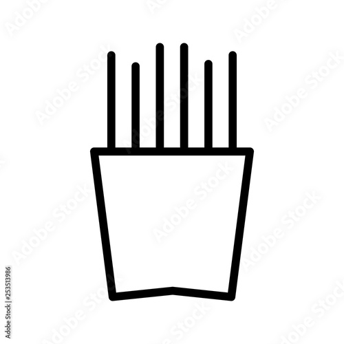 Illustration French Fries Icon photo