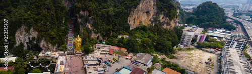 Canvas Print Panoramic aerial view of Batu Caves in Kuala Lumpur, Malaysia