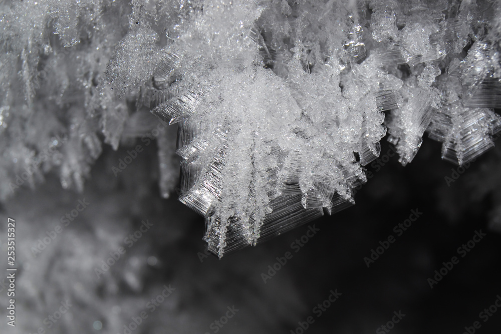Beautiful ice crystals