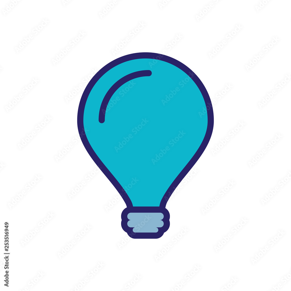 light bulb isolated icon