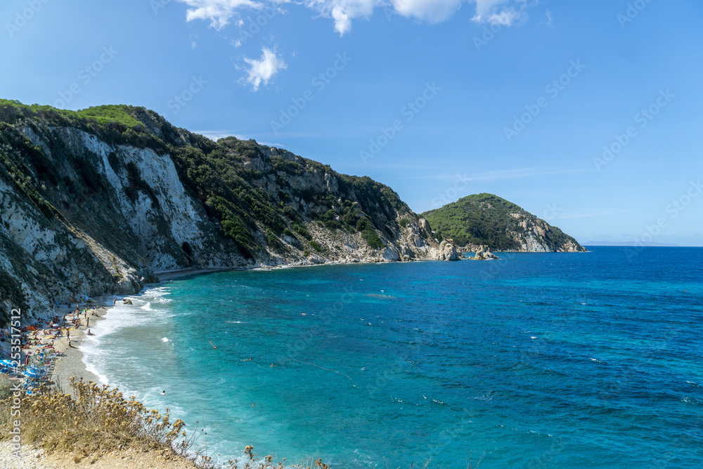 The blue coastline of Sardinia, Italy The blue coastline of Sardinia, Italy