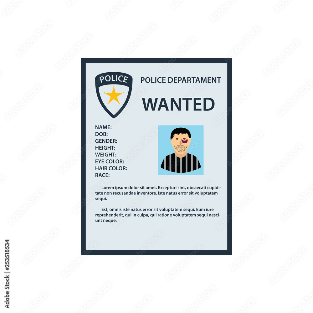 Wanted poster icon