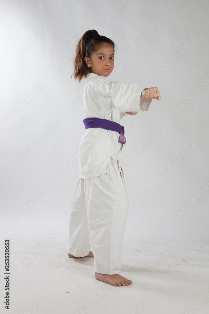 Indian Girl Training Karate