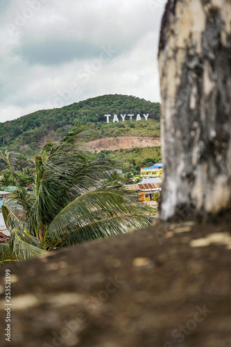 The view from the fort in Taytay to their copied Hollywood sign, Philippines photo