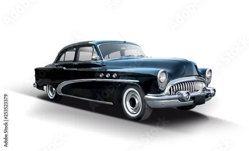 Obraz  z motywem Buick Eight classic American car isolated on white background 