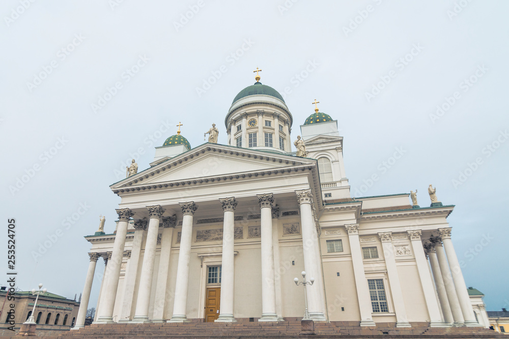 Famous Helsinki St. Nicholas Cathedral Lutheran church Helsinki, Finland