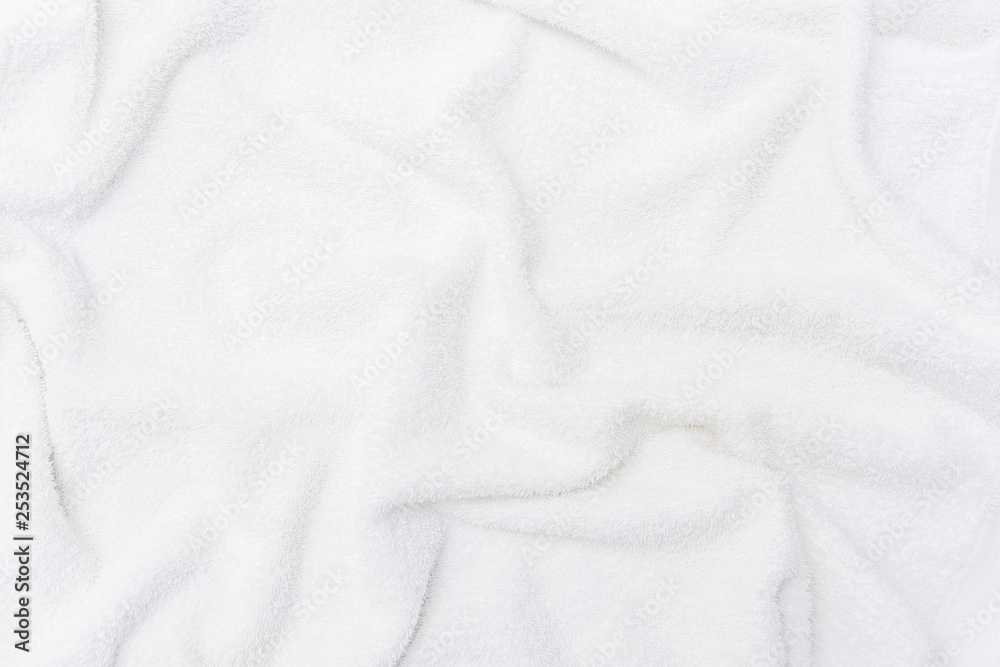 white crumpled blanket, texture, top view white crumpled blanket, texture, top view