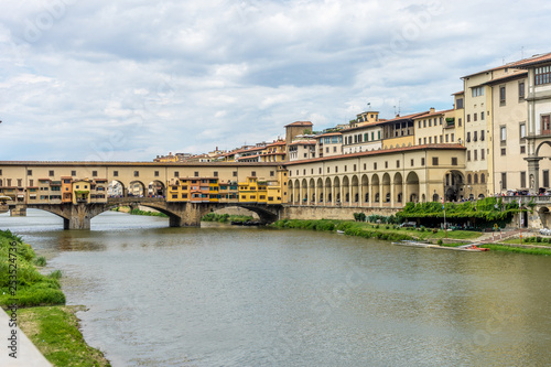 The Ponte Vecchio over the Arno River in Florence, Italy © SkandaRamana