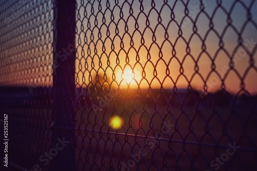Sunset fence