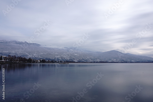 Lake Ohrid in winter