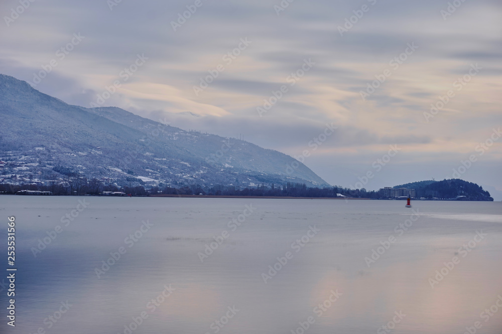 Lake Ohrid in winter