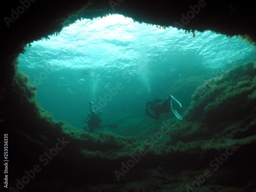 Wallpaper Mural grottoes and caves at Cape Tarkhankut. Crimea.  Torontodigital.ca