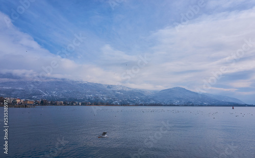 Lake Ohrid in winter