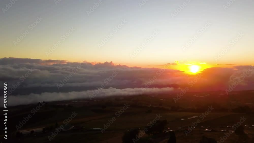 Incredible cloud formations During sunset in a tropical hillside. Incredible cloud formations During sunset in a tropical hillside.
