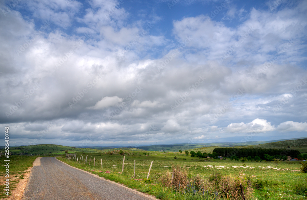Obraz premium Panorama du causse Méjean, France