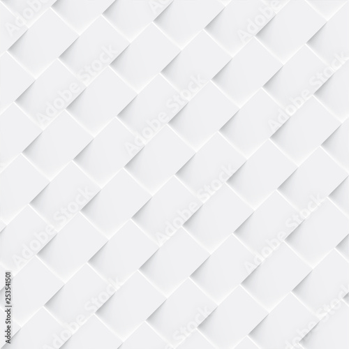 White seamless abstract geometric background